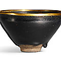A ‘jian’ black-glazed tea bowl, song dynasty (960-1279)