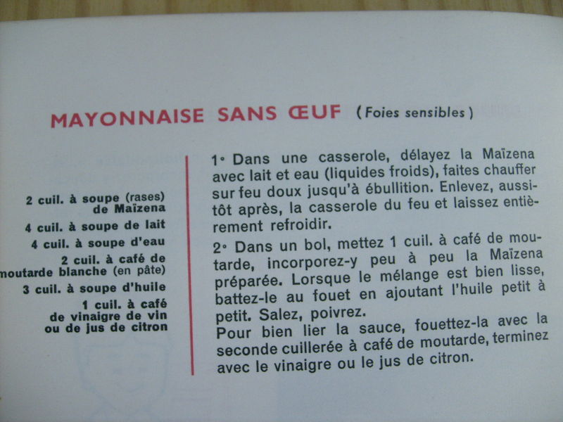 Mayonnaise Sans Oeuf Et Vieux Grimoire La Cuisine De Quat Sous