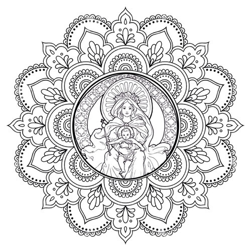 Desenhos para colorir Mandalas 15  Christmas mandala, Mandala coloring  pages, Christmas coloring pages