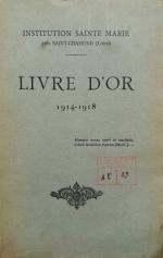 Sainte-Marie, Livre d'Or, 1914-1918