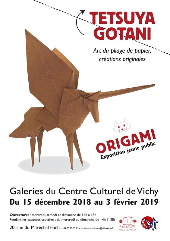 Expo Origami affiche Vichy Tetsuya Gotani 2018-1