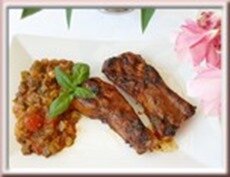Travers de porc au gril Travers de porc au gril