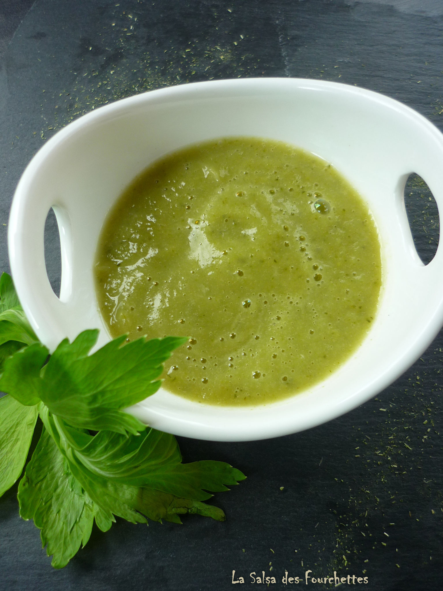 SOUPE CéleriCourgette Au Philadelphia LA SALSA DES FOURCHETTES