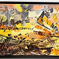 Le vent s'est levé- acryl 2016- cadre noir-70X50 cm- (n°80)