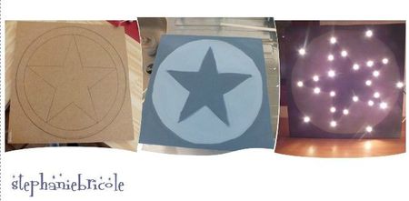 lampe etoile, faire une lampe etoile de noel, tuto guirlande de noël