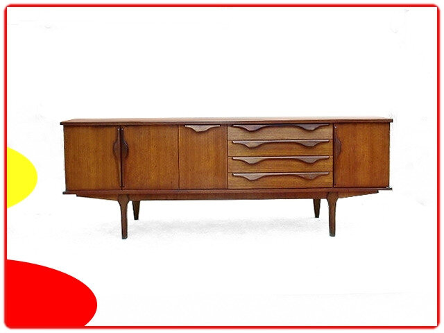 enfilade teck 1960 vintage scandinave