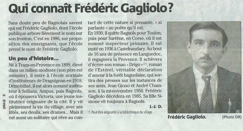 Gagliolo-instituteur