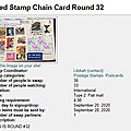 Je participe ! swap-bot - used stamp chain card round 32 (incoming)
