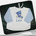 Bavoir à manches CHATON BEAR