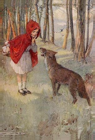 Le Petit Chaperon Rouge Vieille Chanson Populaire Des Poemes Et Des Chats