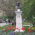 Ion Ghica bust in park