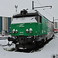 BB 67454 Fret dans la neige au dépôt de Bordeaux