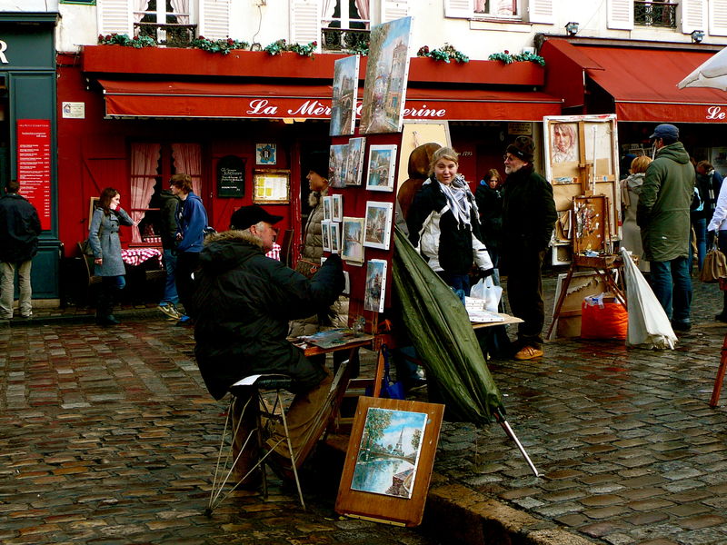 Instantané sur la place du Tertre.