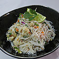 Poulet aux vermicelles à la thaï