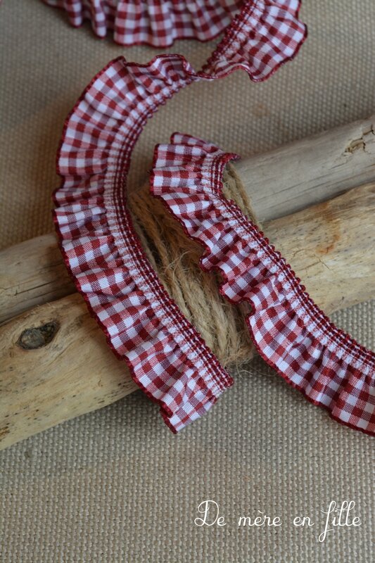 carreaux rouge et blanc