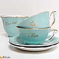 Vaisselle ancienne ... service toi et moi * mint 