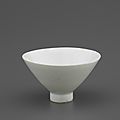 Cup, 11th-early 12th century, Northern Song dynasty, Porcelain with transparent pale-blue (qingbai) glaze, H: 5.6 W: 9.7 cm, Southeastern China. Gift of Charles Lang Freer, F1914.94. Freer/Sackler © 2014 Smithsonian Institution