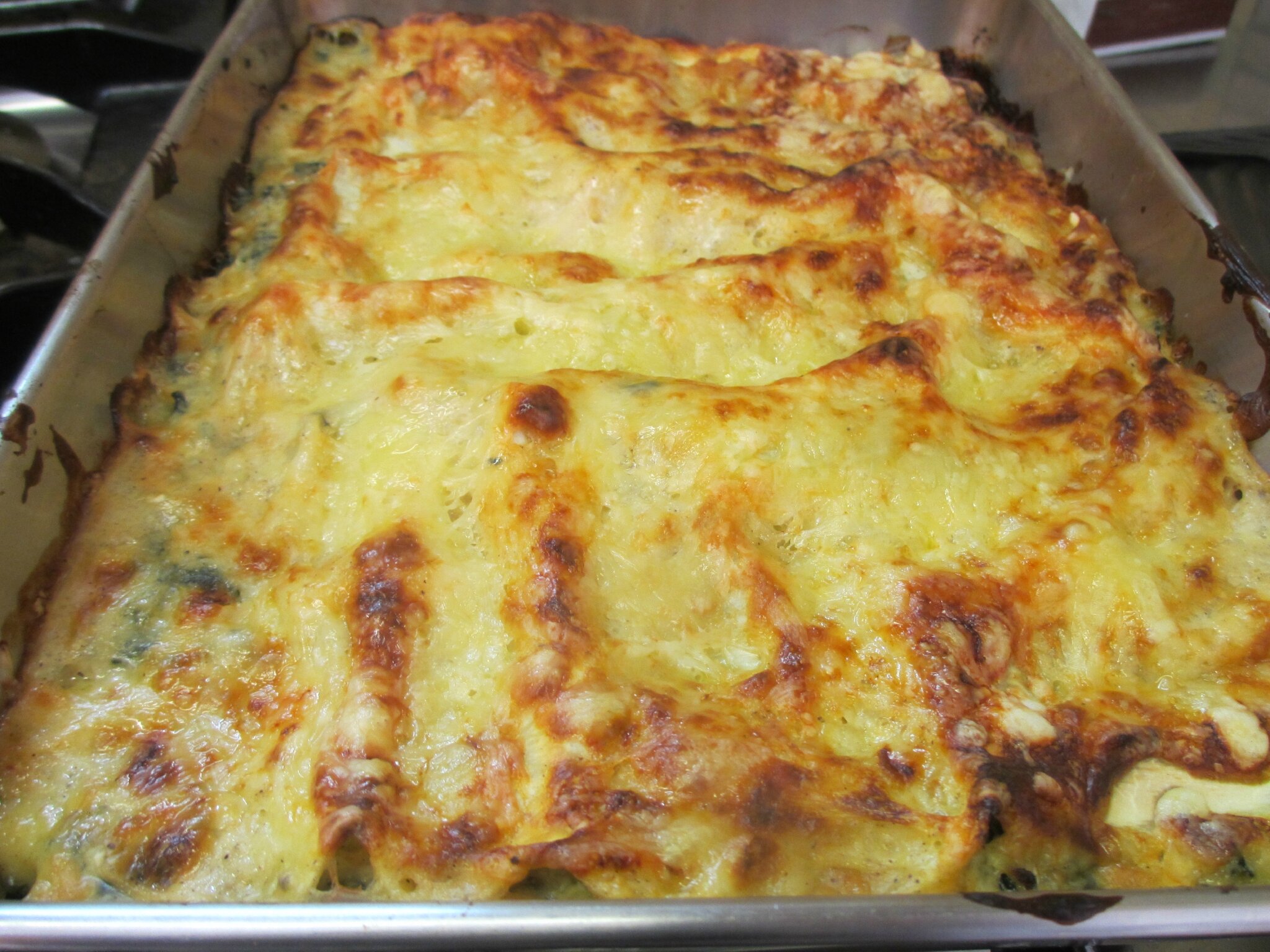 Lasagnes ricotta, poireaux et chou kale