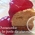 Cheesecake à la pate de sésame et miel ( au thermomix )