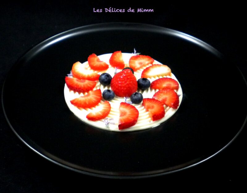 Tourbillon de panna cotta aux fraises