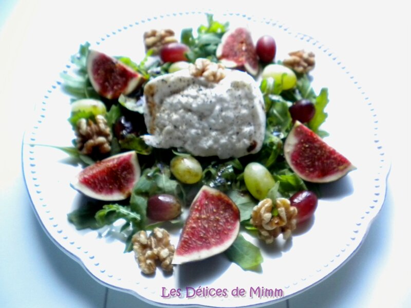 Burrata aux saveurs d’automne (figues, raisins, noix…) 4