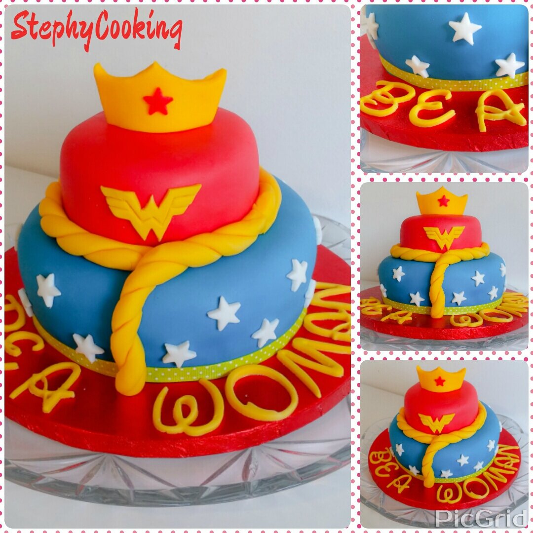 Gateau Wonder Woman Les Gourmandises Sucrees De Stephycooking