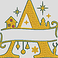 Noël 24.monogrammes décorés, abcd.ai..christmasalphabet,crée le11. 01. 2024