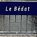 cours d'eau : Le Bédat