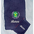 Serviette de douche SPORTING personnalisée