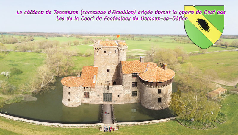 Le château de Tennessus (commune d'Amaillou) érigée durant la guerre de Cent ans -Les de la Court du Fontenioux de Vernoux-en-Gâtine