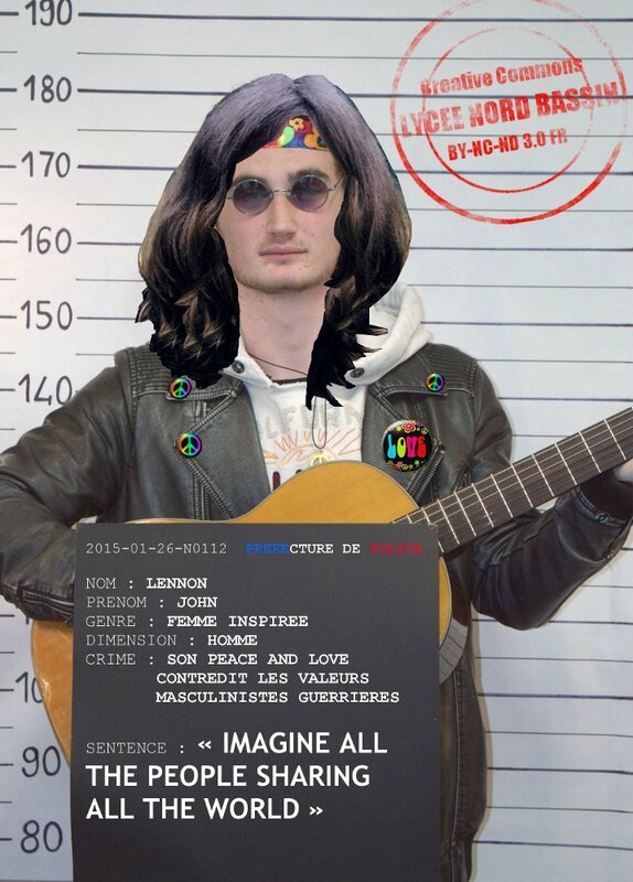 perruque john lennon