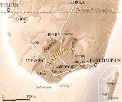 carte sud île Madagascar