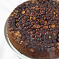 Gâteau renversé chocolat noisettes
