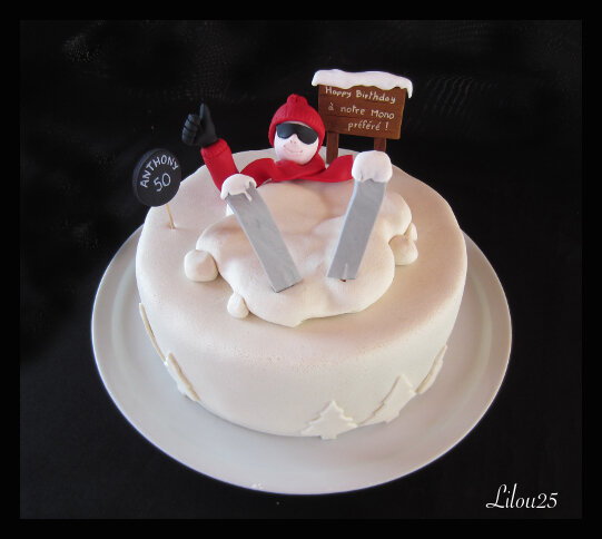 Skieur Gateaux En Fete De Lilou 25