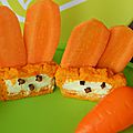 Flans lapins aux carottes et fromage frais